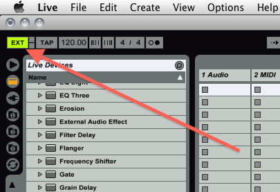 Ableton Live External Sync