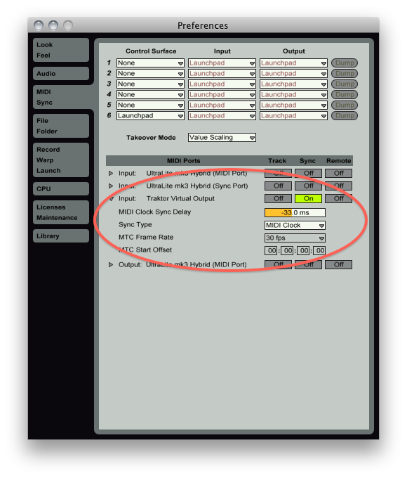 Ableton Live MIDI clock sync