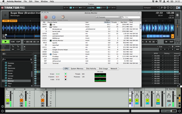 Screenshot of Traktor + Live